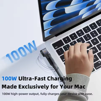 Nouvel adaptateur de charge rapide magnétique PD 100W Type-C vers Mag3 compatible avec MacBook Air / Pro M1 M2 M3 M4 M5