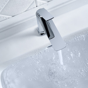 Robinet de lavabo moderne en laiton à trou unique <span class=keywords><strong>avec</strong></span> poignée unique et cartouche céramique, pour salle de bain - Product Image 3