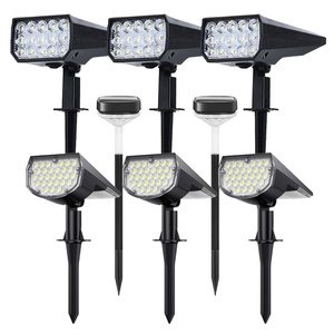 Lampara de pared LED, không thấm nước IP65 con cảm biến de movimiento Para exteriores, luz năng lượng mặt trời Para Jardin 32LED Ajustable - Product Image 3