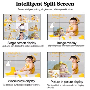 Écran mural vidéo intérieur 3*2 46 49 55 65 <span class=keywords><strong>pouces</strong></span> à lunette ultra étroite LCD 4K 2x2 3x3 lecteur publicitaire à écran d'épissage - Product Image 4