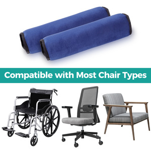 Almohadillas extraíbles para reposabrazos de silla de ruedas Liker, fundas antideslizantes y cálidas, fundas para bastones, guantes para reposabrazos de silla de oficina, multiusos - Product Image 2