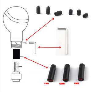 Poignée de levier de vitesse en résine tête de mort, pommeau de levier de vitesse personnalisé tête de mort - Product Image 4