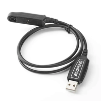 Cable de Programación USB para Walkie Talkie Analógico Baofeng UV9R Pro Plus A58 9700, Línea de Datos para Radio Intercomunicador con Software de Controlador en CD