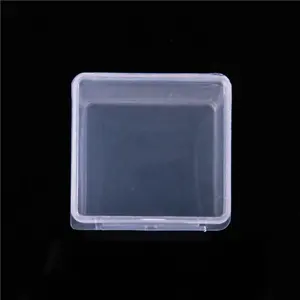 شفافية عالية مخصصة صغيرة صندوق بلاستيكي شفاف حماة ل تخزين التعبئة والتغليف مع غطاء للبيع