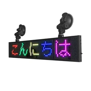 定制迷你可编程移动消息广告标志汽车led显示屏