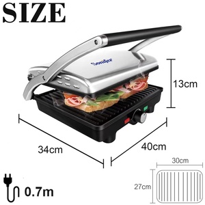 Sonifer SF-6052 Kitchen 2000W Thermostat <strong>Multifunctional</strong> Non Stick Cooking Sandwich Press <strong>Electric</strong> Barbecue <strong>Grill</strong> - Product Image 6
