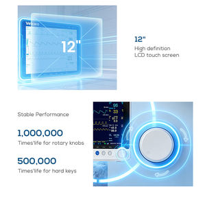 Портативный ветеринарный монитор анестезии и жизненно важных показателей 12 дюймов для животных, портативный медицинский прибор для ветеринаров - Product Image 2