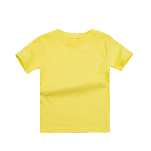 T-shirt à manches courtes 100 % coton pour garçons, anti-transpiration, motif uni, loisirs, vente en gros fabricant - Product Image 5