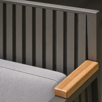 Ensemble de table à manger en aluminium tressé avec cordes, pour jardin et extérieur, mobilier de salle à manger