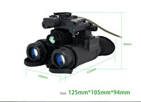IREEDA PVS31 Fusion Night Vision Gen2 + Gen3 FOM1600-2200 Teropong Termal Fosfor Putih/Hijau