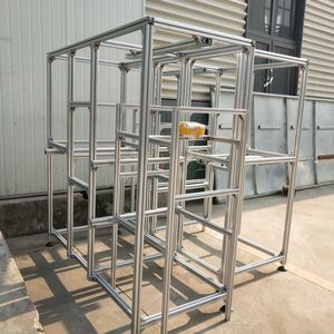 Anodized 6000 Series Aluminum Square Profiles Frame with T3-T8 Temper Punching & Cutting Services Manufacturer - Product Image 1