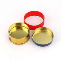 Vente chaude 30g 50g 100g 125g 250g 500g 1oz 2oz 4oz 8oz 16oz Emballage de boîte en métal vide rond de caviar avec élastique