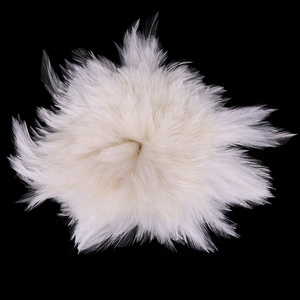 Bán Buôn 4-6 ''Nhuộm Trắng Tự Nhiên Tẩy Trắng Hackle xâu chuỗi Dậu Cổ Lông Cho Fly Câu Cá Buộc - Product Image 5