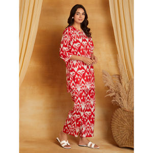 ชุดเสื้อผ้าพิมพ์ลายดอกไม้สไตล์ชาติพันธุ์ ผ้าฝ้ายแท้ 100% ขายดีอันดับต้นๆ ผลิตจากวัสดุรีไซเคิล สำหรับฤดูใบไม้ผลิ/ฤดูร้อน จากซัพพลายเออร์อินเดีย - Product Image 1