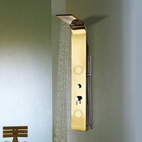 Colonne de douche à effet pluie, sécurité corporelle, acier inoxydable, panneau de douche, De Ducha