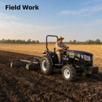 Tracteur de serre compact 80 CV à faible hauteur, 4x4, moteur diesel, machine agricole à carrosserie étroite pour utilisation en serre et en ferme