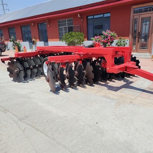 Disc Harrow Farm <b>Cultivator</b> 4 Row Red Tractor Mounted For Plowing And Soil Preparation - Product Image 3