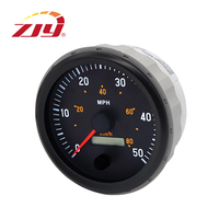 Tachometer Elektronik ZJY Seri 105mm SL029 437-055-004 100% Teruji Harga Grosir Pabrik Kualitas Tinggi VDO 0-50mph/80kmh Baru