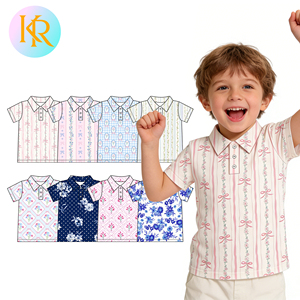 KERUI Abbigliamento per Bambini, T-Shirt Morbida e Traspirante, Maglietta Estiva Personalizzata con Motivo Floreale per <span class=keywords><strong>Bambino</strong></span> - Product Image 1