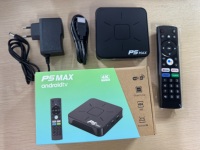 Harga Grosir P5 MAX Android 14 Smart TV Box 2GB RAM 16GB ROM Remote Suara BT 4K Set Top Box