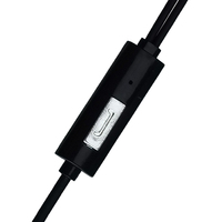 Mini auricular estéreo con cable para teléfono móvil de 3,5mm con micrófono en la oreja
