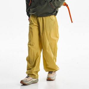 Pantalon large en nylon unisexe pour homme et <span class=keywords><strong>femme</strong></span>, taille élastique ample, décontracté, pour la <span class=keywords><strong>randonnée</strong></span> en plein air, imperméable - Product Image 2