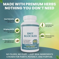 Capsules pour adultes, 60 unités, bloqueur de DHT, formule à base de plantes, soutien pour les cheveux et la peau, complément alimentaire, vente en gros, OEM