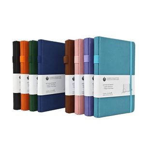 A5 PU <b>Notebook</b> Hardcover Elastic Band With Page Numbers <b>Dot</b> Business Office Journal Enterprise Customized LOGO Wholesale - Product Image 2