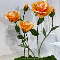 Accessoires de mariage grande fleur géante grande fleur en papier debout fleurs géantes en mousse pour événements décoration de mariage décor à la maison
