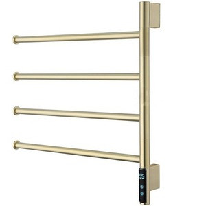 Toallero Eléctrico Inteligente Giratorio <span class=keywords><strong>de</strong></span> Acero Inoxidable y Fibra <span class=keywords><strong>de</strong></span> Carbono, <span class=keywords><strong>Secador</strong></span> <span class=keywords><strong>de</strong></span> <span class=keywords><strong>Toallas</strong></span> Calefactado para Baño y Uso Doméstico - Product Image 2