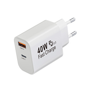 Gallium Nitride AC European Standard 40W Apple Charger Compatible with Samsung Fast <b>Charge</b> Apple 16 Charger Original - Product Image 2