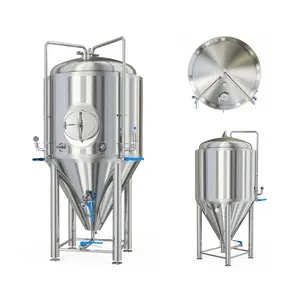 Chian Fabrik 500L 1000L 1500L 2000L Fermenter Gärtank SUS304 Doppelwandiger isobarer Tank/FV