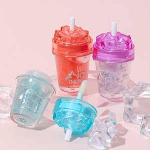 <span class=keywords><strong>USHAS</strong></span> - Brillo Labial Líquido al por Mayor, Mini, Bonito, en Forma de Vaso con Pajita, Base Vegana, Hidratante, Transparente, Aceite Labial - Product Image 4