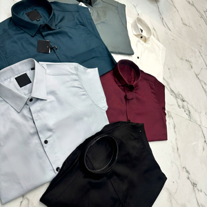 Camisas de Algodón 100% de Tela Ancha, Sólidas, ODM, Ecológicas, Vintage, Casuales, Modernas, Elegantes, de Diseñador, Premium para Hombre - Product Image 6