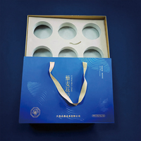 Boîte rigide de présentation haut de gamme en carton gris avec logo personnalisé estampé à chaud pour bijoux et cosmétiques