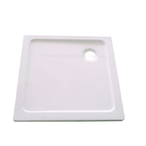 Base per Doccia Moderna per Camper in Acrilico Quadrata 900 X 900 mm a Livello del Pavimento - Product Image 1