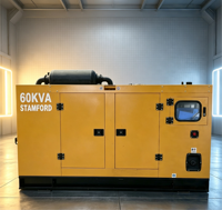 Generador Diésel Industrial Yuchai de 50kW, Silencioso, Refrigerado por Agua, con ATS, Arranque Automático, Fuente de Energía de Respaldo de Emergencia