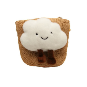 Mini sac nuage 13x10x7cm, design mignon en peluche pour enfants, jouets de plage - Product Image 1
