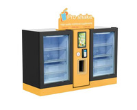 Nieuwe commerciële 24-uurs intelligente desktop-automaat voor verse fruitsmoothies met QR-codelezer
