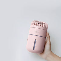 Humidificateur d'air portable USB IMYCOO pour bureau, rechargeable, mini pulvérisateur d'eau, humidificateur ultrasonique sans fil avec ventilateur