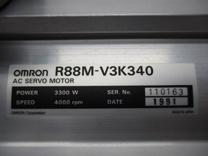 มอเตอร์เซอร์โว AC รุ่น R88M-V3K340 ซีรีส์ R88M กำลัง 3 กิโลวัตต์ 400 โวลต์ มอเตอร์เซอร์โว PLC - Product Image 3