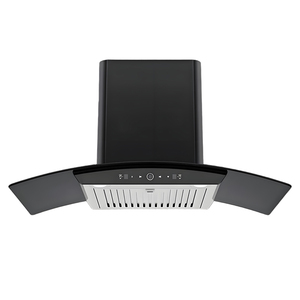 ปล่องดูดควันติดผนังกระจกสีดำทำความสะอาดอัตโนมัติสำหรับหม้อหุงข้าว LED 60cm \ 90cm สำหรับใช้ในบ้านโรงแรม - Product Image 2