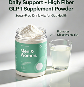 Poudre de supplément GLP-1 riche en fibres pour le soutien quotidien, sans sucre, pour la santé intestinale des femmes et des hommes - Product Image 1