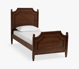 Cama Individual de Madera Maciza con Diseño Retro de Tejido de Madera, Acolchado Geométrico Azul Marino, Cama Individual Sencilla para Habitación de Niños - Product Image 6