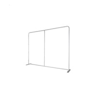 Support de toile de fond en tissu tendu de style européen personnalisé de 8 pieds, détachable, 8x8 pieds, type taie d'oreiller, pour photomaton et affichage