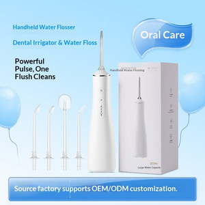 Hydropulseur <span class=keywords><strong>dentaire</strong></span> électrique portable, étanche IPX7, blanc, sans fil, rechargeable par USB - Product Image 4