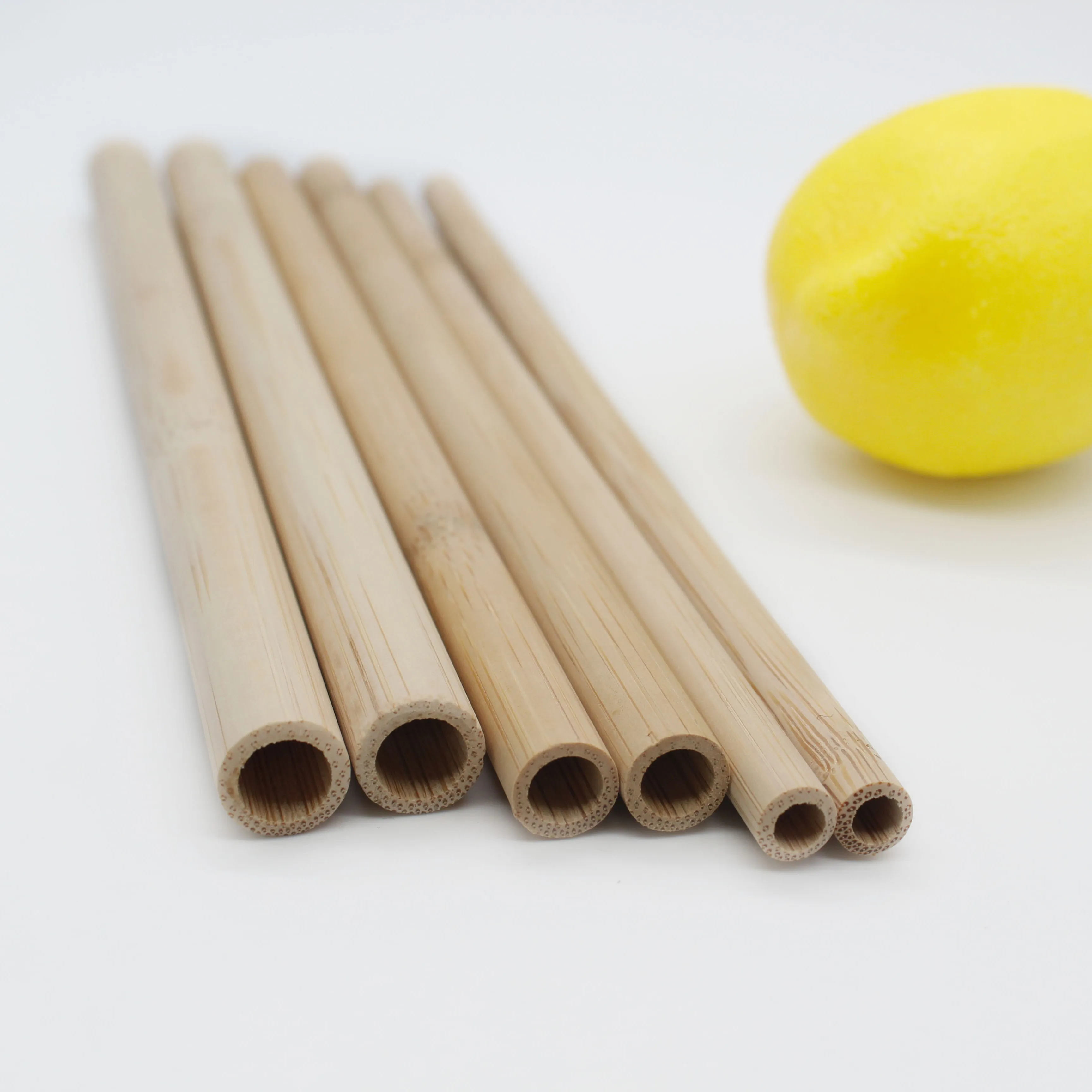 Çevre dostu bambu pipet doğal bambu samanı yetişkin için yeniden kullanılabilir saman