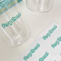 Autocollant de transfert UV personnalisé pour logo de tasse - Autocollants transparents, imperméables et durables
