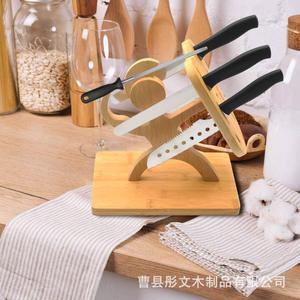 <b>Wooden</b> Knife Holder 35pcs Capacity Durable Kitchen Knife Rack Storage <b>Block</b> - Product Image 3