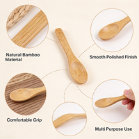 Cuillère en bambou naturel personnalisée, faite à la main, écologique, pour pot de miel, épices, confiture, sel de bain, cosmétiques, desserts, cuisine, rangement